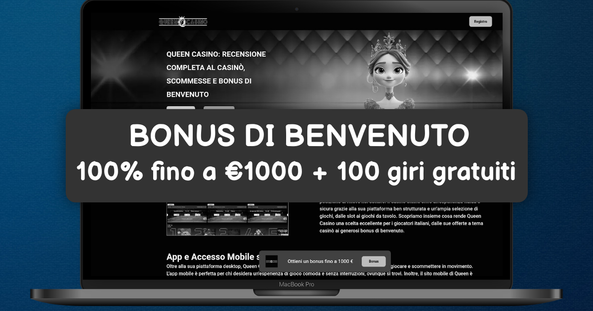 Queen Casino welcome bonus